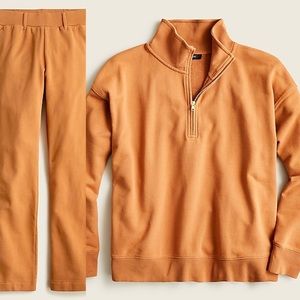 J. Crew university terry matching set (2 pieces)- adobe clay color